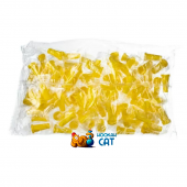 Одноразовые мундштуки для кальяна Желтые 100 шт.